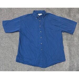 Sun River Men's L Blue Short Sleeve Shirt